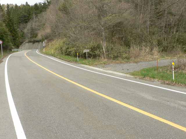 幅は狭いが舗装された良い道